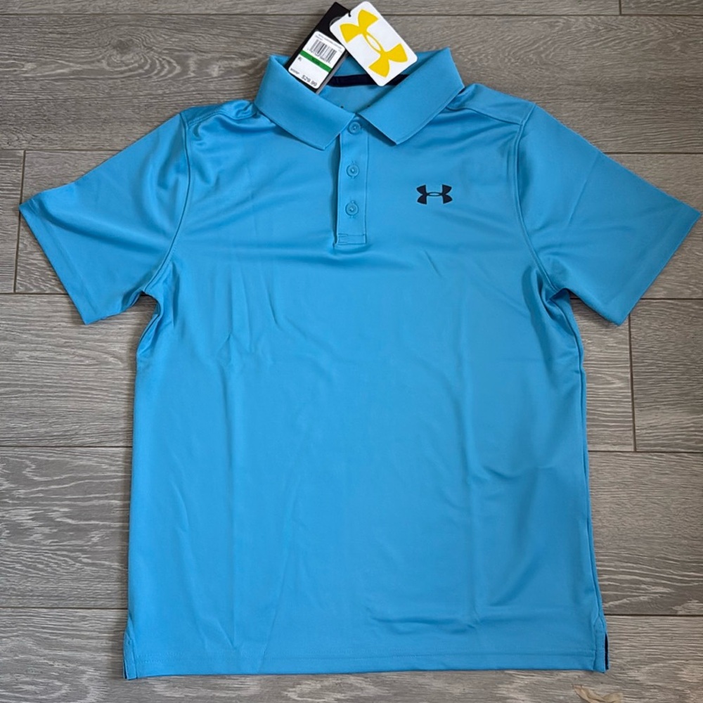 NWT Under Armour Youth Large Golf Shirt